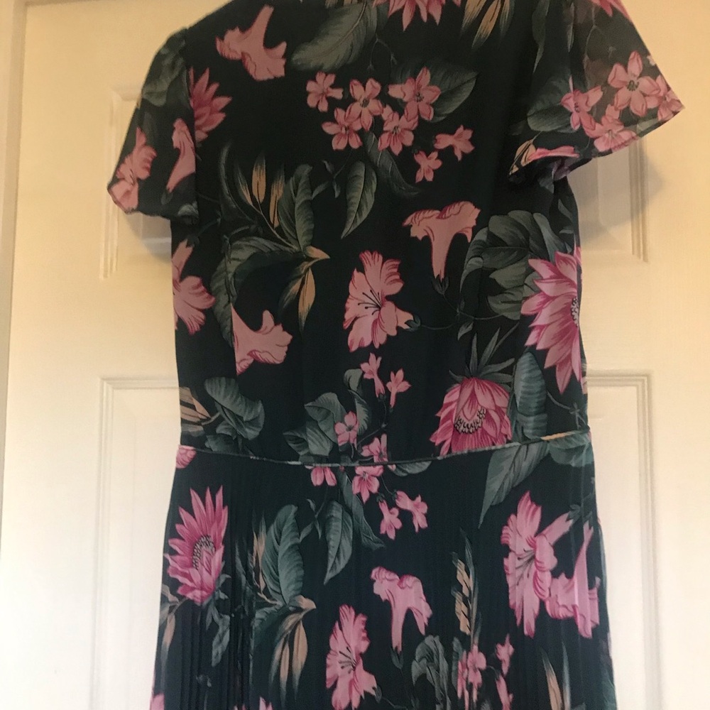 Floral Green and Pink Dress